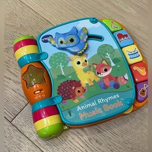 VTECT Animal Rhymes Music Book - EUC